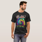 Tie Dye Hallo eerste leerkracht eerste graad eerst T-shirt (Voorkant volledig)
