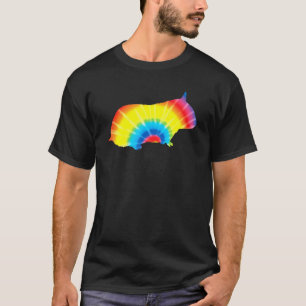 Tie Dye Hamster Rainbow Print Rodent Pet Hippie Pe T-shirt