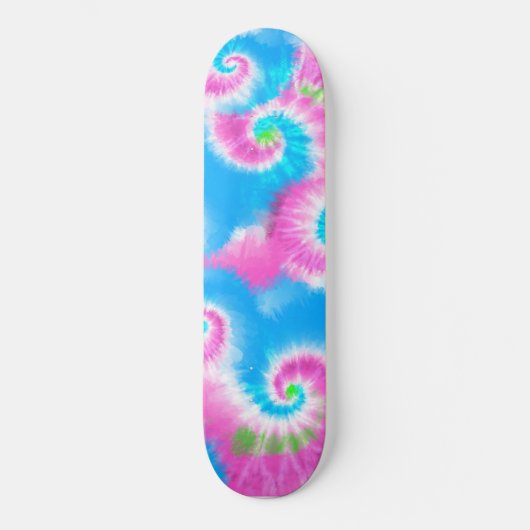 Tie Dye Hand Paint Pink Patroon Persoonlijk Skateboard (Voorkant)