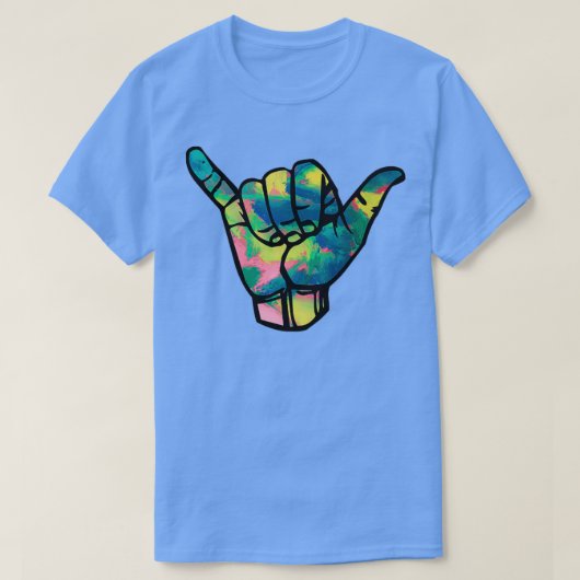 Tie Dye Hang los Losse kleuren Tie Dye T-shirt (Design voorkant)