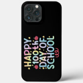 Tie Dye Happy 100e dag van de leerling Case-Mate iPhone Case (Achterkant)