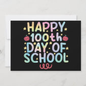 Tie Dye Happy 100e dag van de leerling Kaart (Voorkant)