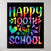 Tie Dye Happy 100e dag van de leerling Poster (Voorkant)