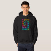 Tie Dye Happy 100th Day Of School Teacher Student  Hoodie (Voorkant volledig)