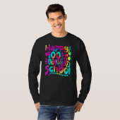Tie Dye Happy 100th Day Of School Teacher Student  T-shirt (Voorkant volledig)