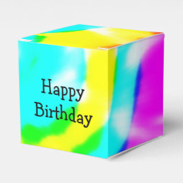 Tie Dye Happy Birthday Box Bedankdoosjes