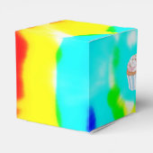 Tie Dye Happy Birthday Cupcake Box Bedankdoosjes (Achterkant)