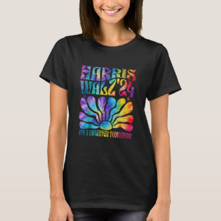 Tie dye Harris Waltz 2024 Verkiezing Kamala T-shir T-shirt