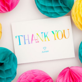 Tie Dye Hartelijk dank Bedankkaart