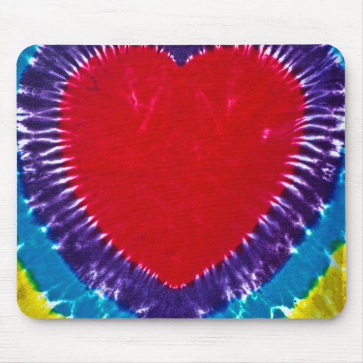 Tie Dye Heart Muismat (Voorkant)