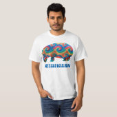 Tie Dye Hippie Hippy Hippopotamus Hippiepotamus T-shirt (Voorkant volledig)