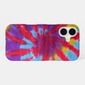 Tie Dye Hippie ontwerp iPhone 16 Hoesje (Achterkant horizontaal)
