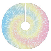 Tie Dye Hippie Swirl Kerstmis Kerstboom Rok (Voorkant)