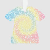 Tie Dye Hippy Swirl TShirt Kerstmis Ornament (voorkant)