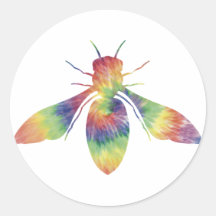 Tie Dye Honingbij Sticker