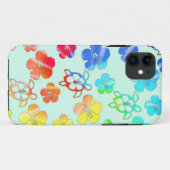 Tie Dye Honu en Hibiscus Case-Mate iPhone Case (Achterkant (horizontaal))