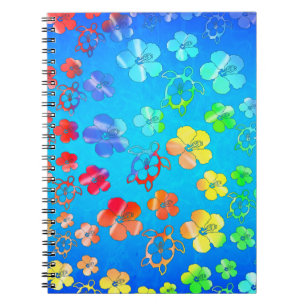 Tie Dye Honu en Hibiscus Notitieboek