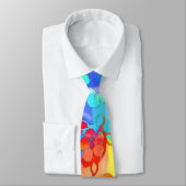 Tie Dye Honu en Hibiscus Stropdas (Gebonden)