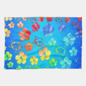 Tie Dye Honu en Hibiscus Theedoek (Horizontaal)