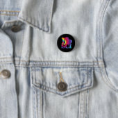 Tie Dye I Love Science pin Ronde Button 3,2 Cm (In situ)