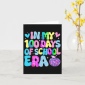 Tie Dye in mijn 100ste dag van schooltijd 100 dage Kaart (Gele Bloem)