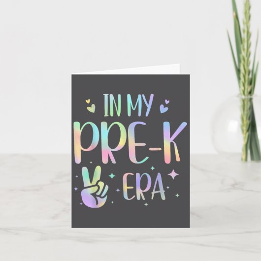 Tie Dye In My Pre-k Era Kaart (Voorkant)