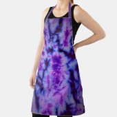 Tie Dye in Shades of Blue and Paars Schort (Insitu)