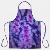 Tie Dye in Shades of Blue and Paars Schort (Voorkant)