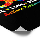 Tie Dye Infinity Symbool Live Love Accepteer Autis Poster (Hoek)