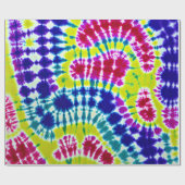 Tie Dye Inked Psychedelic Spiral Surface Art Cadeaupapier (Vlak)