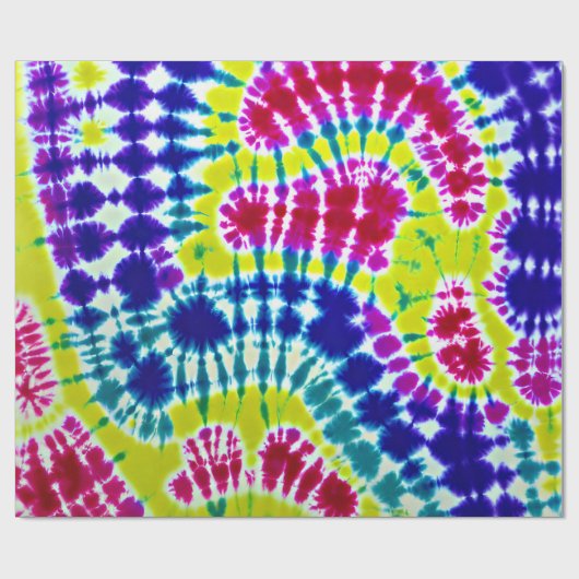 Tie Dye Inked Psychedelic Spiral Surface Art Cadeaupapier (Vlak)