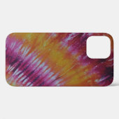 Tie Dye iPhone 3 Case - Geel (Achterkant (horizontaal))