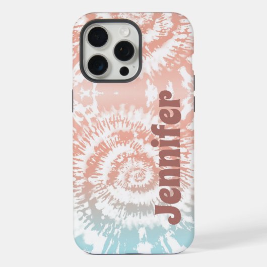 Tie Dye iPhone / iPad hoesje 15 Pro Max Case (Achterkant)
