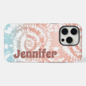 Tie Dye iPhone / iPad hoesje 15 Pro Max Case (Achterkant horizontaal)