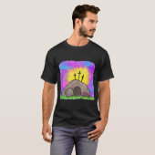 Tie Dye Jesus Cross Funny Christelijke paasdagroel T-shirt (Voorkant volledig)