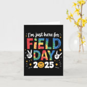 Tie Dye Just Here voor Velddag 2025 Vredesteken Te Kaart (Gele Bloem)