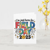 Tie Dye Just Here voor Velddag 2025 Vredesteken Te Kaart (Gele Bloem)