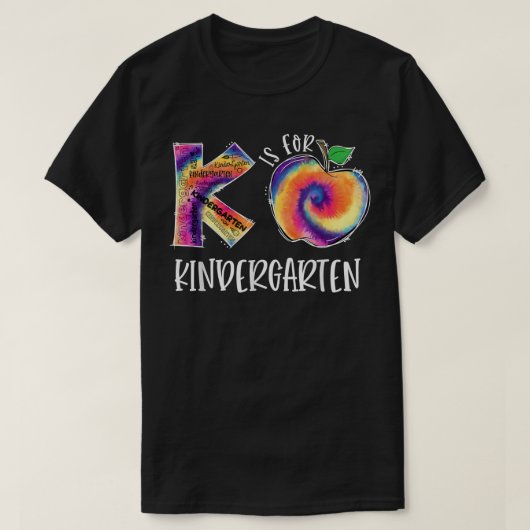 Tie Dye K is een kinderarts die leraar is T-shirt (Design voorkant)