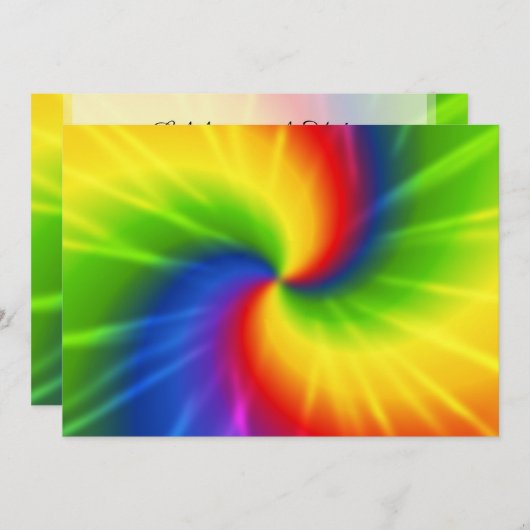 Tie dye kaart (Voorkant / Achterkant)