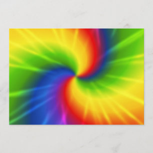 Tie dye kaart