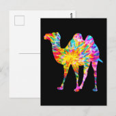 TIE DYE KAMEEL BRIEFKAART (Voorkant / Achterkant)