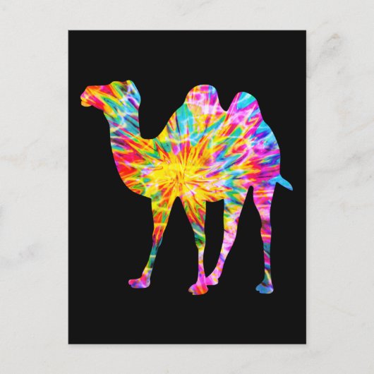TIE DYE KAMEEL BRIEFKAART (Voorkant)