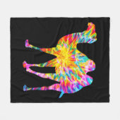 TIE DYE KAMEEL FLEECE DEKEN (Voorkant (Horizontaal))