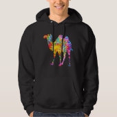 TIE DYE KAMEEL HOODIE (Voorkant)