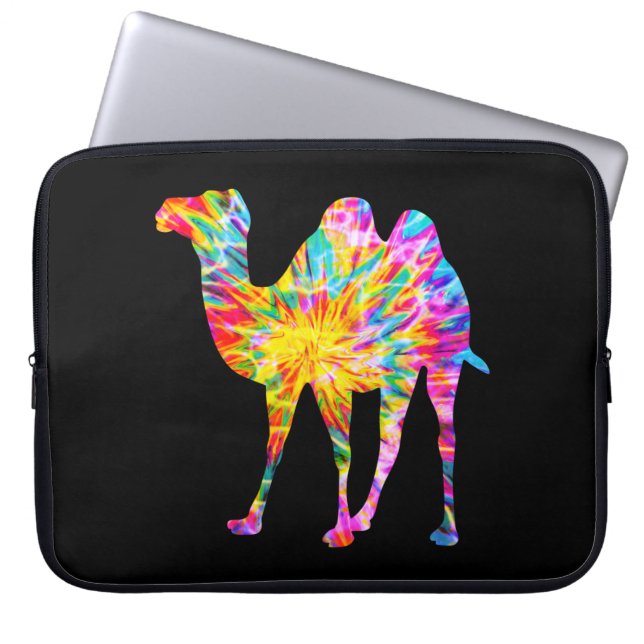 TIE DYE KAMEEL LAPTOP SLEEVE (Voorkant)