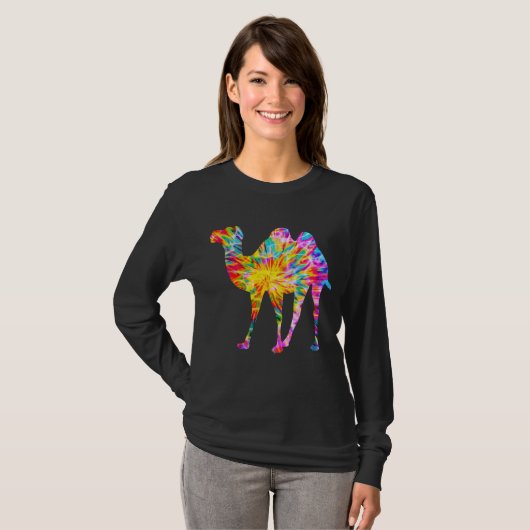 TIE DYE KAMEEL T-SHIRT (Voorkant volledig)