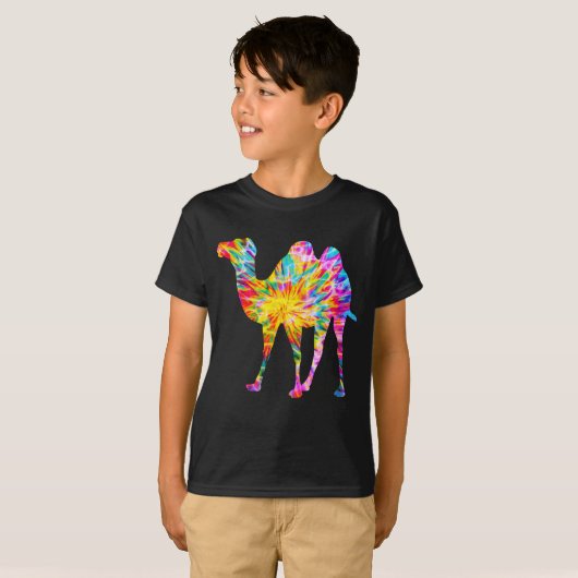 TIE DYE KAMEEL T-SHIRT (Voorkant volledig)