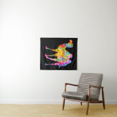 TIE DYE KAMEEL WANDKLEED (In Situ (horizontaal))