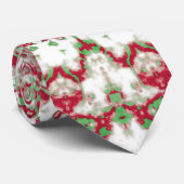 Tie Dye Kerst Mandala Stropdas (Opgerold)