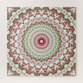 Tie Dye Kerstmis Mandala Legpuzzel (Horizontaal)